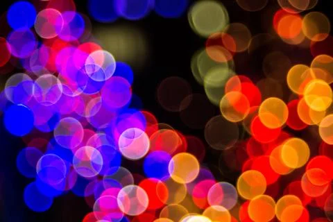 Clusters of colorfull lights Stock Photos