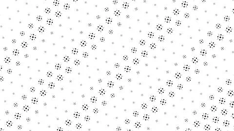Clusters of tiny dark dots flow in loose diagonal bands across a bright fie.. Stock Illustration