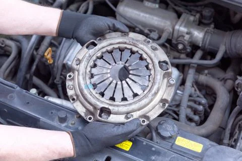 Clutch basket replacement Stock Photos