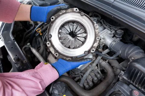 Clutch basket replacement Stock Photos
