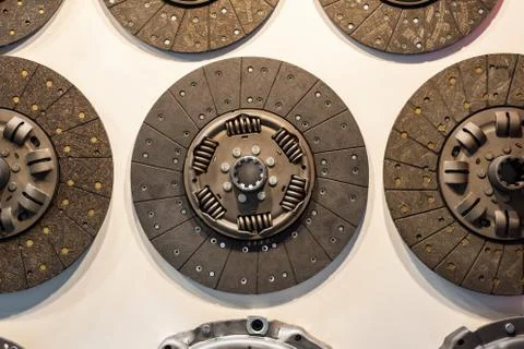 Clutch disc for a car engine. Stock Photos