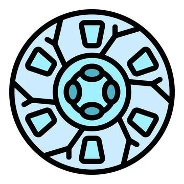 Clutch disc icon vector flat Stock Illustration