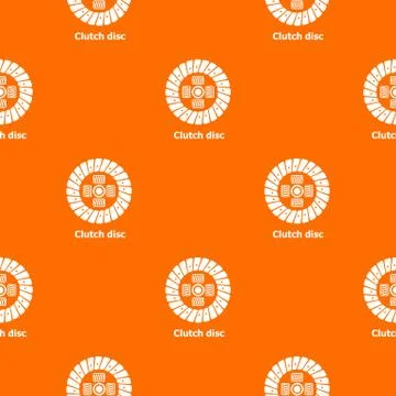 Clutch disc pattern vector orange Stock Illustration