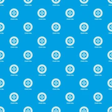 Clutch disc pattern vector seamless blue Illustrazione stock