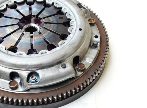 Clutch part isolate on white Stock Photos