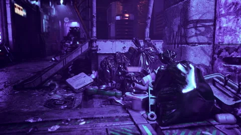 Cluttered Room With Trash on Floor Stock Footage 303799810