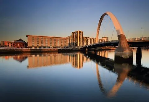 Clyde Arc Bridge Foto stock