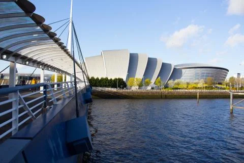 Clydeside View of the Armadillo Stock Photos