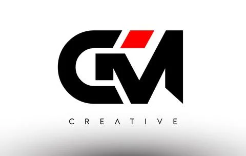 CM Creative Modern Letter Logo Design. CM Icon Letters Logo Vector Stock Illustration