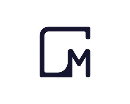 CM letter Logo design Stock Illustration
