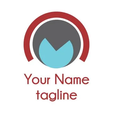 Cm, mc, mco initials shape robotic logo and icon Illustrazione stock