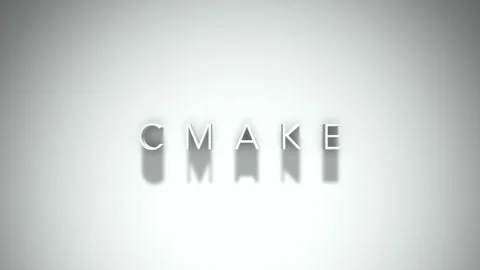 Cmake 3D title animation with shadows on a white background Stock Footage 297016538