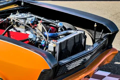 Cmaro engine view Stock Photos