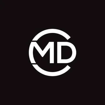 CMD Letter monogram Initial Logo Design Template Vector Illustration. CMD e.. Stock Illustration