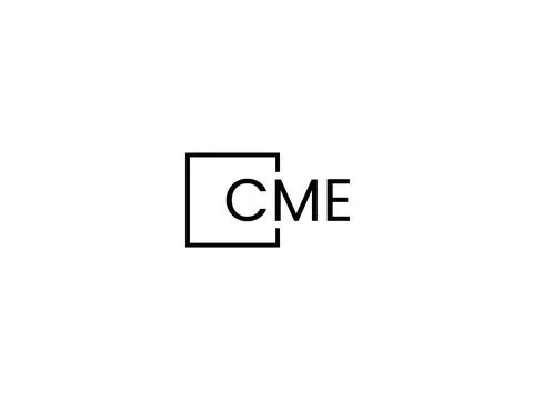 CME letter initial logo design vector illustration Stock Illustration