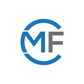 CMF Letter monogram Initial Logo Design Template Vector Illustration. CMF e.. Stock Illustration
