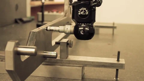CMM Engineering machine measuring and calculating Stock-Footage 82867937