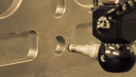 CMM Engineering machine measuring and calculating Stock-Footage 82867951