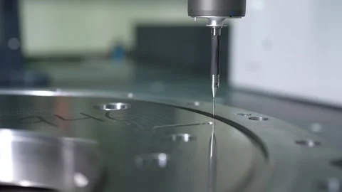 CMM machine. Coordinate measuring machine. close up of testing and analysing mac 動画素材 340853507