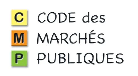 CMP initials in colored 3d cubes with meaning in french language Stock Illustration