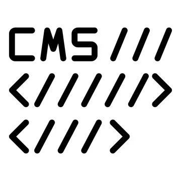 Cms code icon outline vector. System tool Stock-Illustration