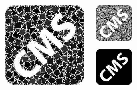 Cms Composition Icon of Unequal Items 스톡 일러스트