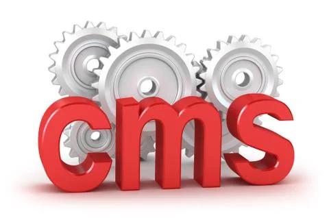 CMS : content management system concept Illustrazione stock