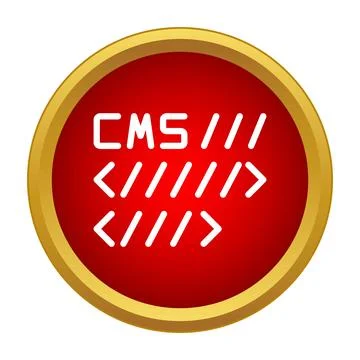 Cms content management system developing creative web pages Stock Illustration