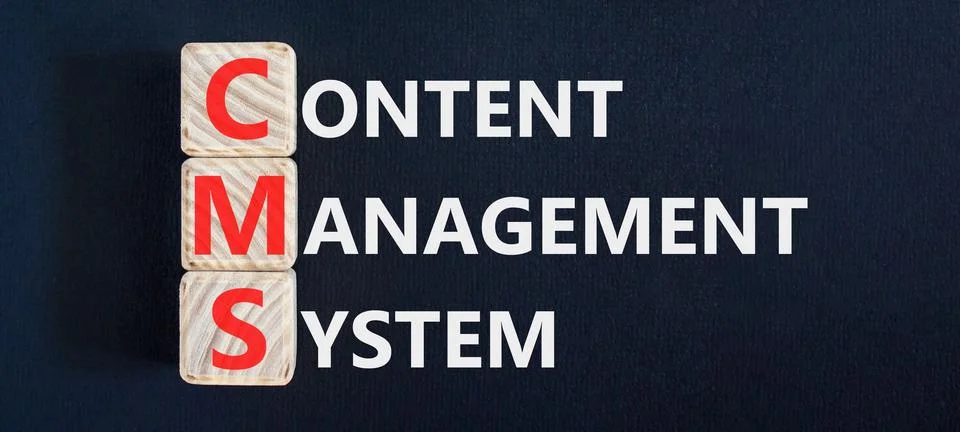 CMS content management system symbol. Concept words CMS content management .. 写真素材