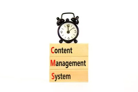 CMS content management system symbol. Concept words CMS content management .. Stockfoto's