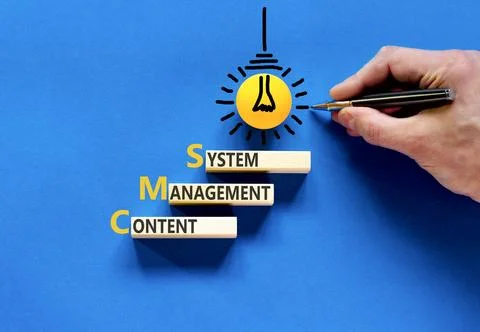 CMS content management system symbol. Concept words CMS content management .. Stockfoto's