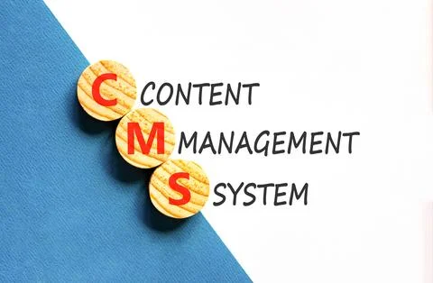 CMS content management system symbol. Concept words CMS content management .. Stockfoto's