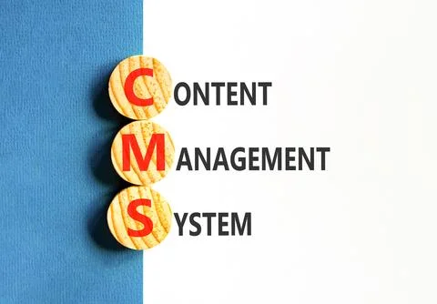 CMS content management system symbol. Concept words CMS content management .. Stockfoto's