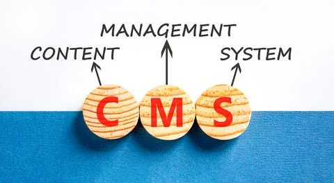 CMS content management system symbol. Concept words CMS content management .. 写真素材