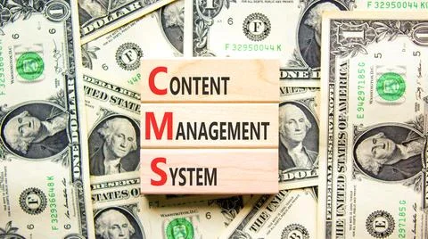 CMS content management system symbol. Concept words CMS content management .. 写真素材