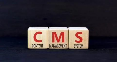 CMS content management system symbol. Concept words CMS content management .. 写真素材