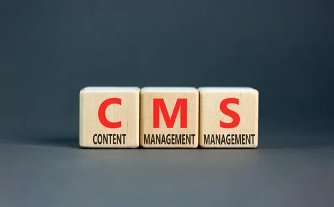 CMS content management system symbol. Concept words CMS content management .. 写真素材