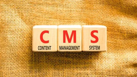 CMS content management system symbol. Concept words CMS content management .. 写真素材