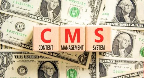 CMS content management system symbol. Concept words CMS content management .. 写真素材