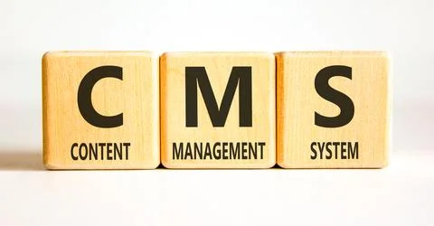 CMS content management system symbol. Concept words CMS content management .. Stock Photos