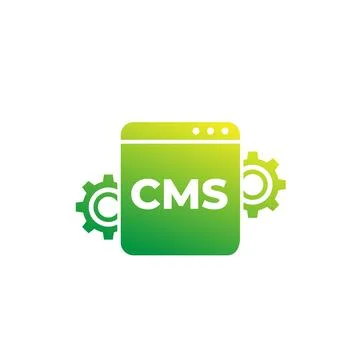 CMS, Content management vector icon for web Stock Illustration