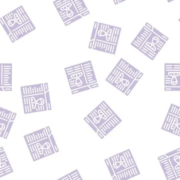 Cms with data kyc glyph vector seamless pattern Stock Illustration