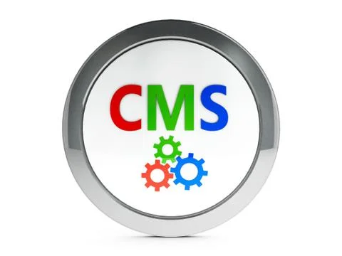CMS icon with highlight Stock Illustration