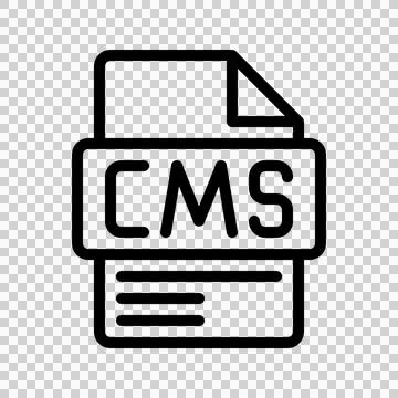 CMS Outline Icon Content Management System CMS line icon for platforms イラスト素材