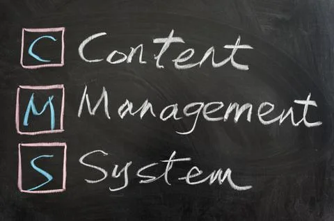 Cms,content management system Stock Photos