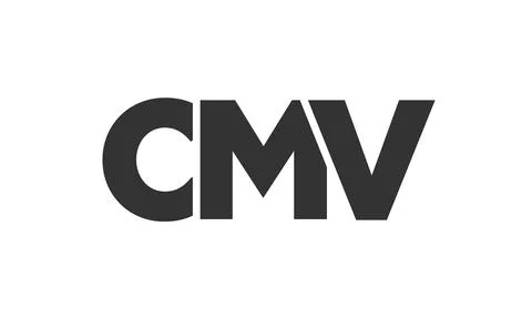 CMV logo design template with strong and modern bold text. Initial based ve.. Stock Illustration