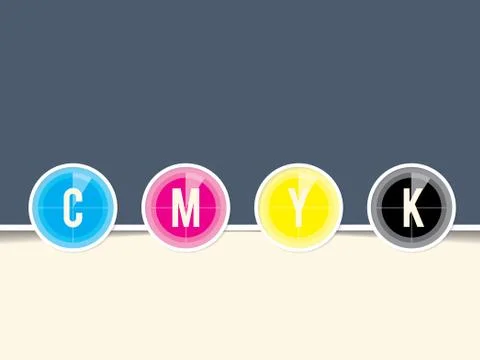 Cmyk background with countdown design Stock Illustration