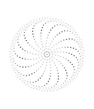 CMYK circle effect circle logo circles swirl background, dot circle gradient Stock Illustration