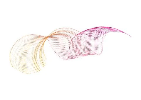 CMYK circle effect circle logo circles swirl background, dot circle gradient Stock Illustration