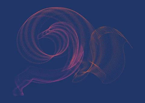 CMYK circle effect circle logo circles swirl background, dot circle gradient Stock Illustration